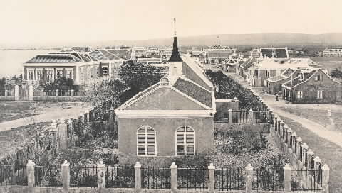 Protestantse Kerk in Kralendijk rond 1915
